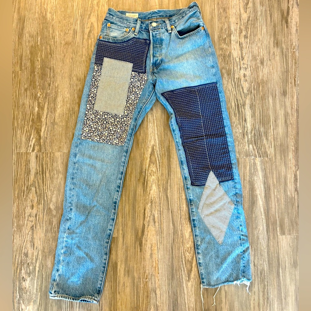 Levi’s Vintage Blue Patchwork Jeans